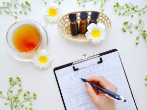 初回来店の際にカウンセリングシートご記入